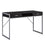 BUREAU D'ORDINATEUR - 48"L / ESPRESSO / METAL ARGENT 