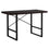 BUREAU D'ORDINATEUR - 48"L / ESPRESSO / METAL NOIR 