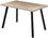 TABLE A MANGER - 36"X 60" / TAUPE FONCE / METAL NOIR 