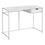 BUREAU D'ORDINATEUR - 42"L / BLANC / MÉTAL BLANC 