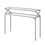 TABLE D'APPOINT - 42"L / CONSOLE D'ENTREE METAL ARGENT 