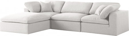 Sectionnel réversible rembourré en couette Serene Linen Deluxe, confortable comme un nuage