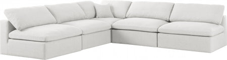 Sectionnel rembourré en duvet Serene Linen Deluxe, confortable comme un nuage