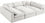 Sectionnel rembourré en duvet Serene Linen Deluxe, confortable comme un nuage