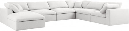 Sectionnel réversible rembourré en couette Serene Linen Deluxe, confortable comme un nuage