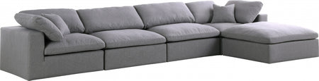 Sectionnel réversible rembourré en couette Serene Linen Deluxe, confortable comme un nuage