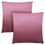 COUSSIN - 18"X 18" / SATIN ROSE / 2PCS