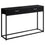 TABLE D'APPOINT - 48"L / NOIR / CONSOLE D'ENTREE METAL NOIR 