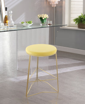 Tabouret de comptoir en velours Tres