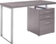 BUREAU D'ORDINATEUR - 48"L / GRIS ORIENTATION GAUCHE OU DROITE