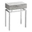 TABLE D'APPOINT - 24"H / CIMENT GRIS / METAL CHROME