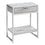 TABLE D'APPOINT - 24"H / CIMENT GRIS / METAL CHROME 