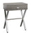 TABLE D'APPOINT - 24"H / TAUPE FONCE / METAL CHROME