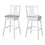 TABOURET DE BAR - 2PCS / 44"H / BLANC / HAUTEUR DE BARRE PIVOTANTE 