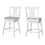 TABOURET DE BAR - 2PCS / 39"H / BLANC / HAUTEUR COMPTOIR PIVOTANT