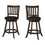 TABOURET DE BAR - 2PCS / 39"H / ESPRESSO / HAUTEUR COMPTOIR PIVOTANT