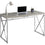 BUREAU D'ORDINATEUR - 48"L / TAUPE FONCE / METAL CHROME 