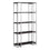 BIBLIOTHEQUE - 60"H / ESPRESSO / METAL ARGENT