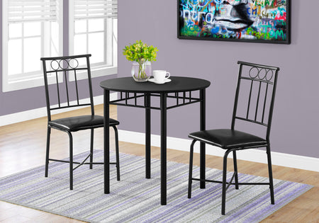 ENSEMBLE DE REPAS - ENSEMBLE 3PCS / METAL NOIR ET PLATEAU 