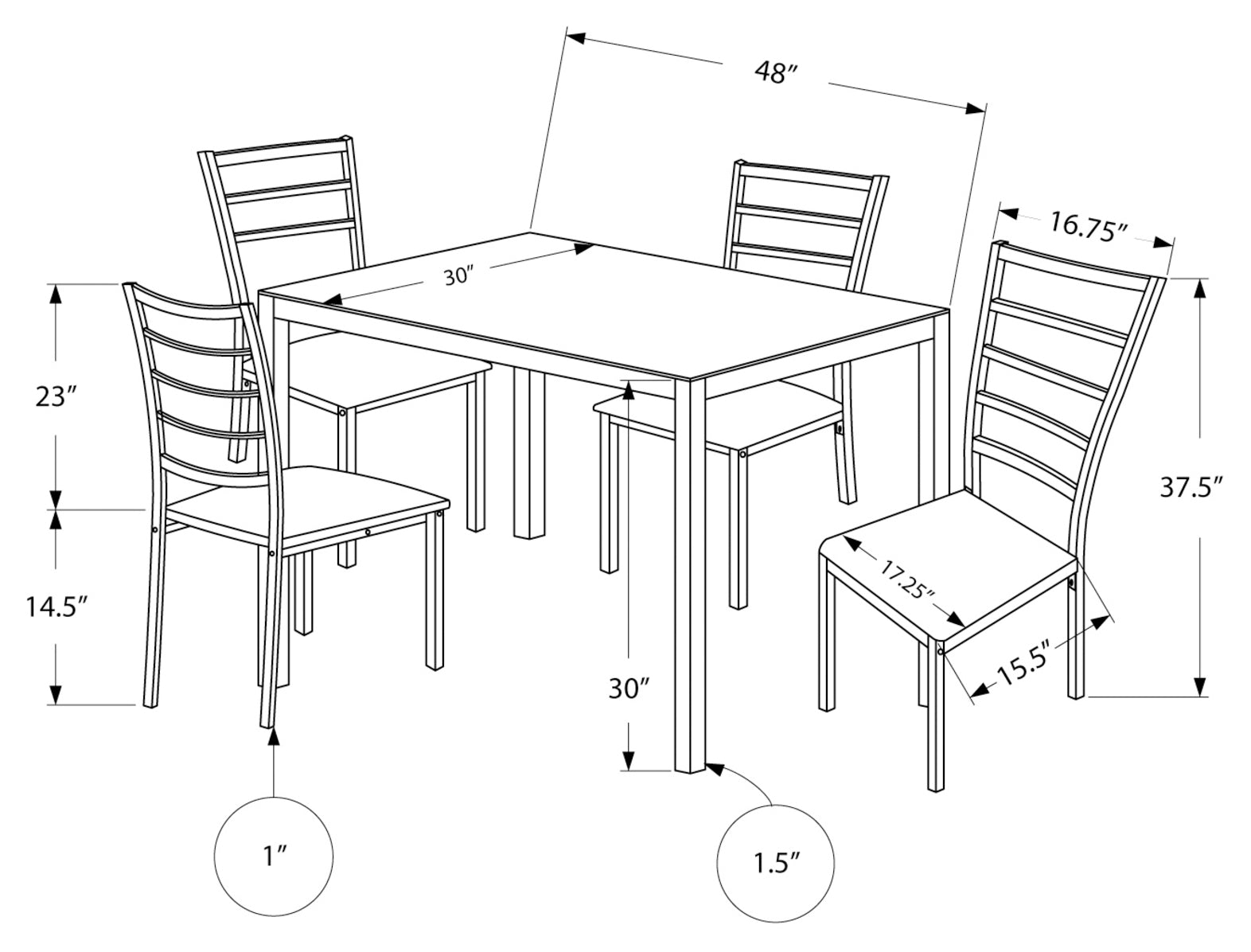 ENSEMBLE A DÎNER - ENSEMBLE 5PCS / ARGENT / VERRE TREMPÉ GIVRÉ