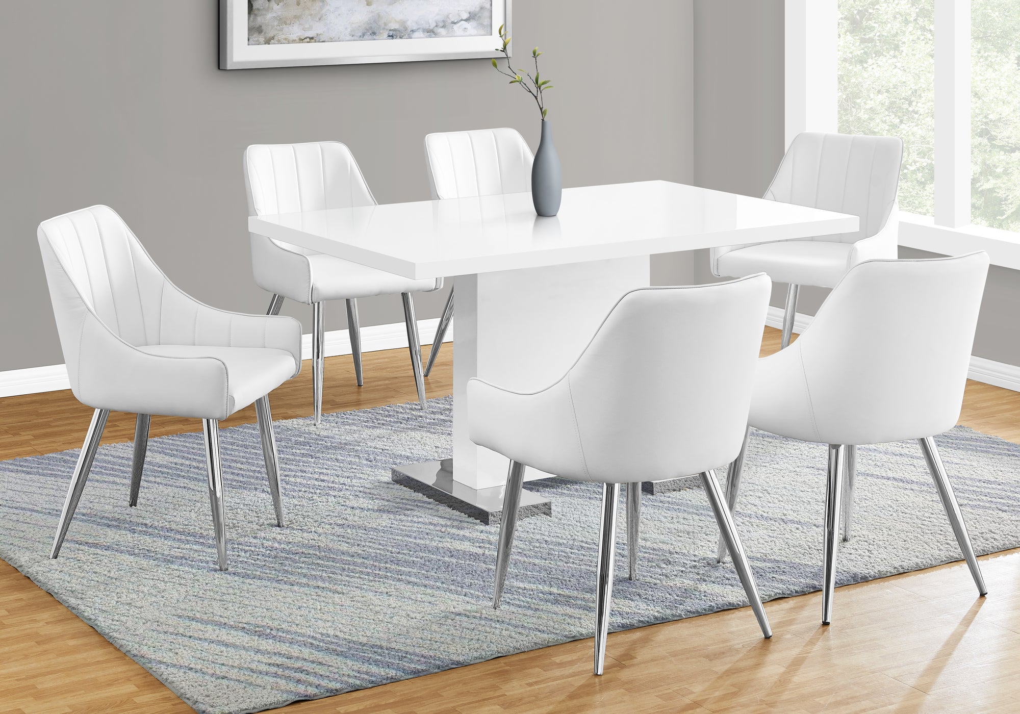 TABLE A MANGER - 35"X 60" / BLANC LUSTRÉ 