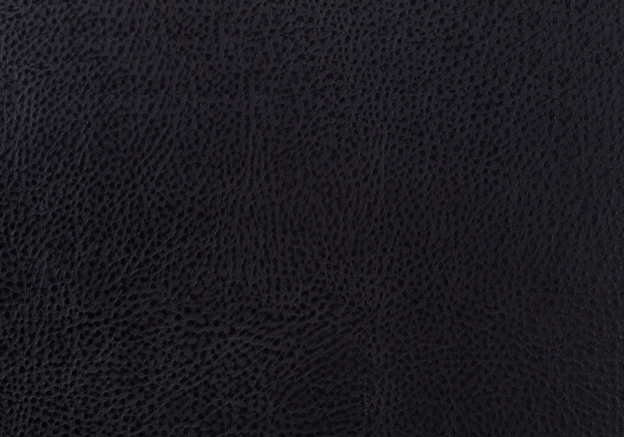 CHAISE DE SALLE A MANGER - 2PCS / 38"H / SIMILI-CUIR NOIR / NOIR