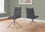 CHAISE DE SALLE A MANGER - 2PCS / 36"H / SIMILI-CUIR GRIS / CHROME