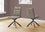 CHAISE DE SALLE A MANGER - 2PCS / 36"H / TISSU TAUPE / METAL NOIR