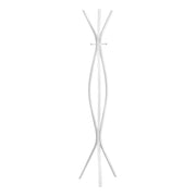 PORTE MANTEAU - 72"H / MÉTAL BLANC STYLE CONTEMPORAIN