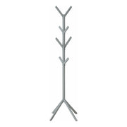 PORTE MANTEAU - 70"H / METAL ARGENT