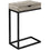 TABLE D'APPOINT - ASPECT BOIS TAUPE / NOIR / TIROIR