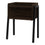 TABLE D'APPOINT - 23"H / ESPRESSO / METAL NOIR