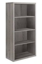 BIBLIOTHEQUE - 48"H / TAUPE FONCE AVEC TABLETTES AJUSTABLES