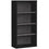 BIBLIOTHEQUE - 48"H / NOIR / GRIS AVEC TABLETTES AJUSTABLES 