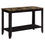 TABLE D'APPOINT - 44"L / DESSUS MARBRE ESPRESSO