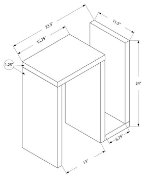 TABLE D'APPOINT - 24"H / GRIS 