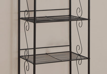 BIBLIOTHEQUE - 70"H / ETAGERE METAL CUIVRE 