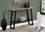 TABLE D'APPOINT - 48"L / TAUPE FONCE / CONSOLE D'ENTREE NOIRE