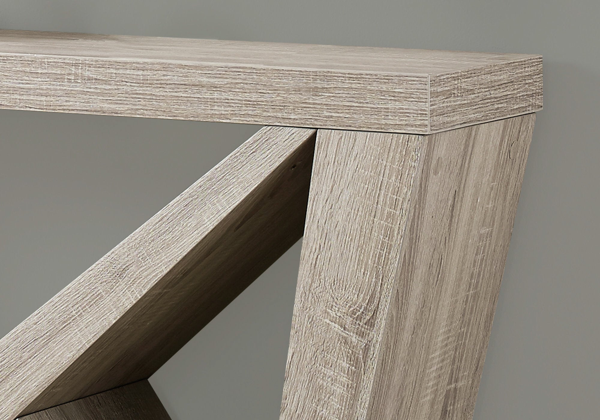 TABLE D'APPOINT - 48"L / CONSOLE D'ENTREE TAUPE FONCE