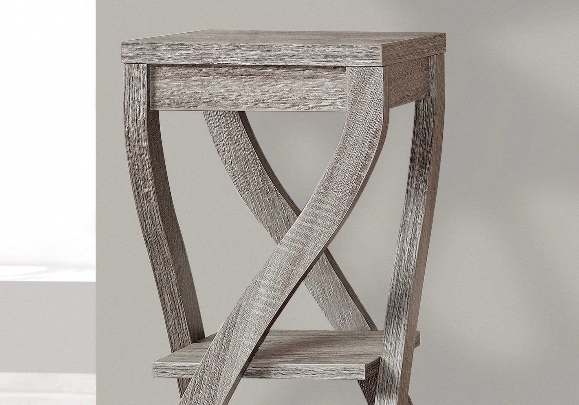 TABLE D'APPOINT - 32"H / TAUPE FONCE