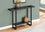 TABLE D'APPOINT - 48"L / ASPECT BOIS NOIR / NOIR