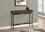 TABLE D'APPOINT - 42"L / BOIS BRUN/CONSOLE NOIRE