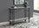 TABLE D'APPOINT - 48"L / CONSOLE D'ENTREE METAL GRIS / NOIR 