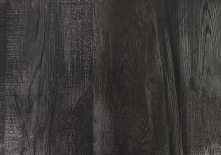 TABLE D'APPOINT - 25"H / BOIS RÉCUPÉRÉ NOIR / MÉTAL NOIR 