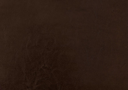 LIT - QUEEN / SIMILI-CUIR BRUN AVEC PIEDS EN BOIS