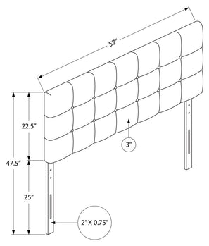 LIT - PLEIN TAILLE / TÊTE DE LIT EN LIN GRIS UNIQUEMENT 