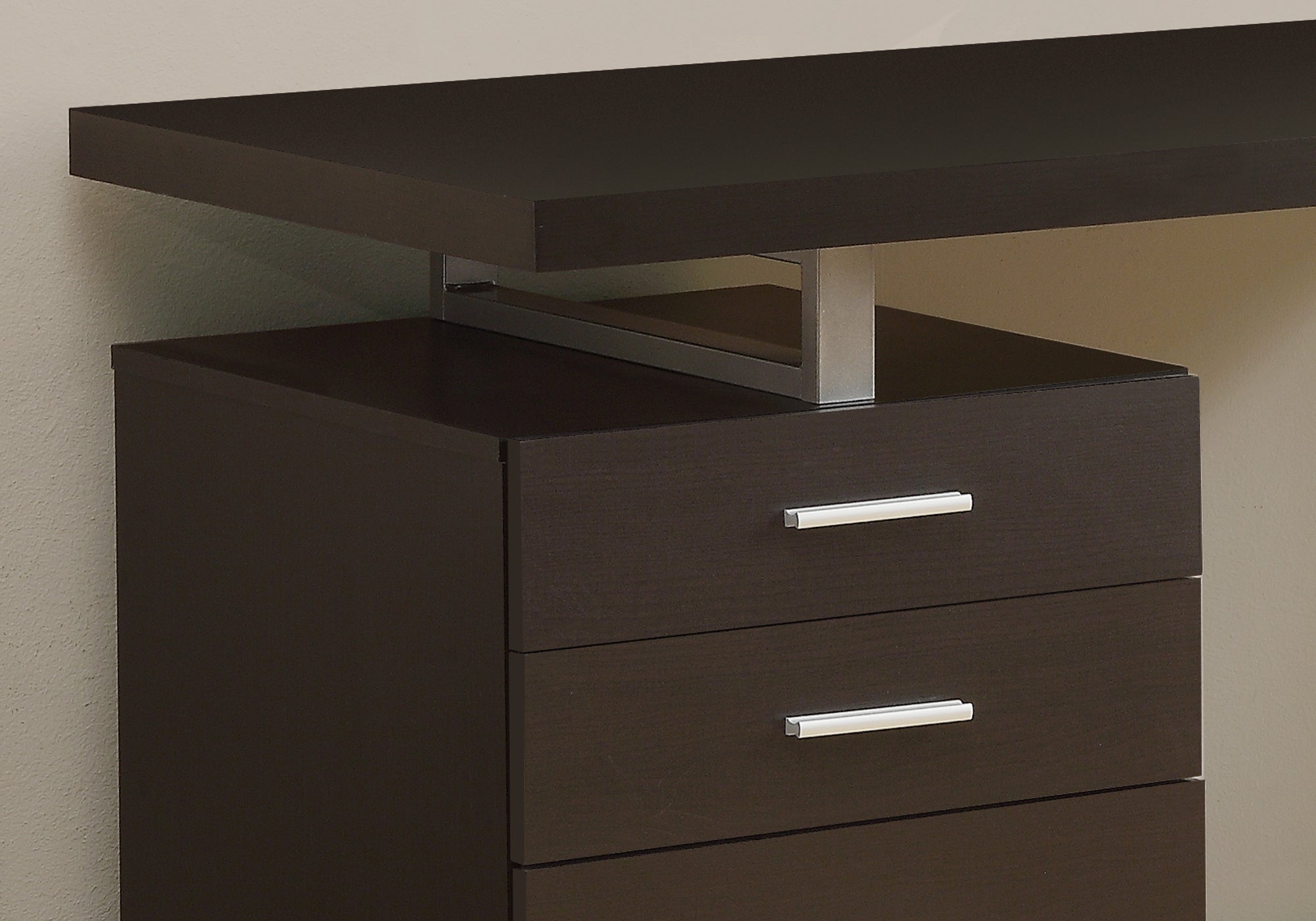 BUREAU D'ORDINATEUR - 48"L / ESPRESSO ORIENTATION GAUCHE OU DROITE
