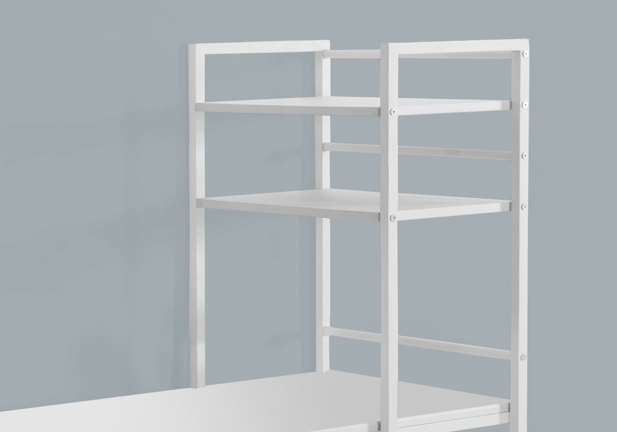 BUREAU D'ORDINATEUR - 48"L / DESSUS BLANC / MÉTAL BLANC