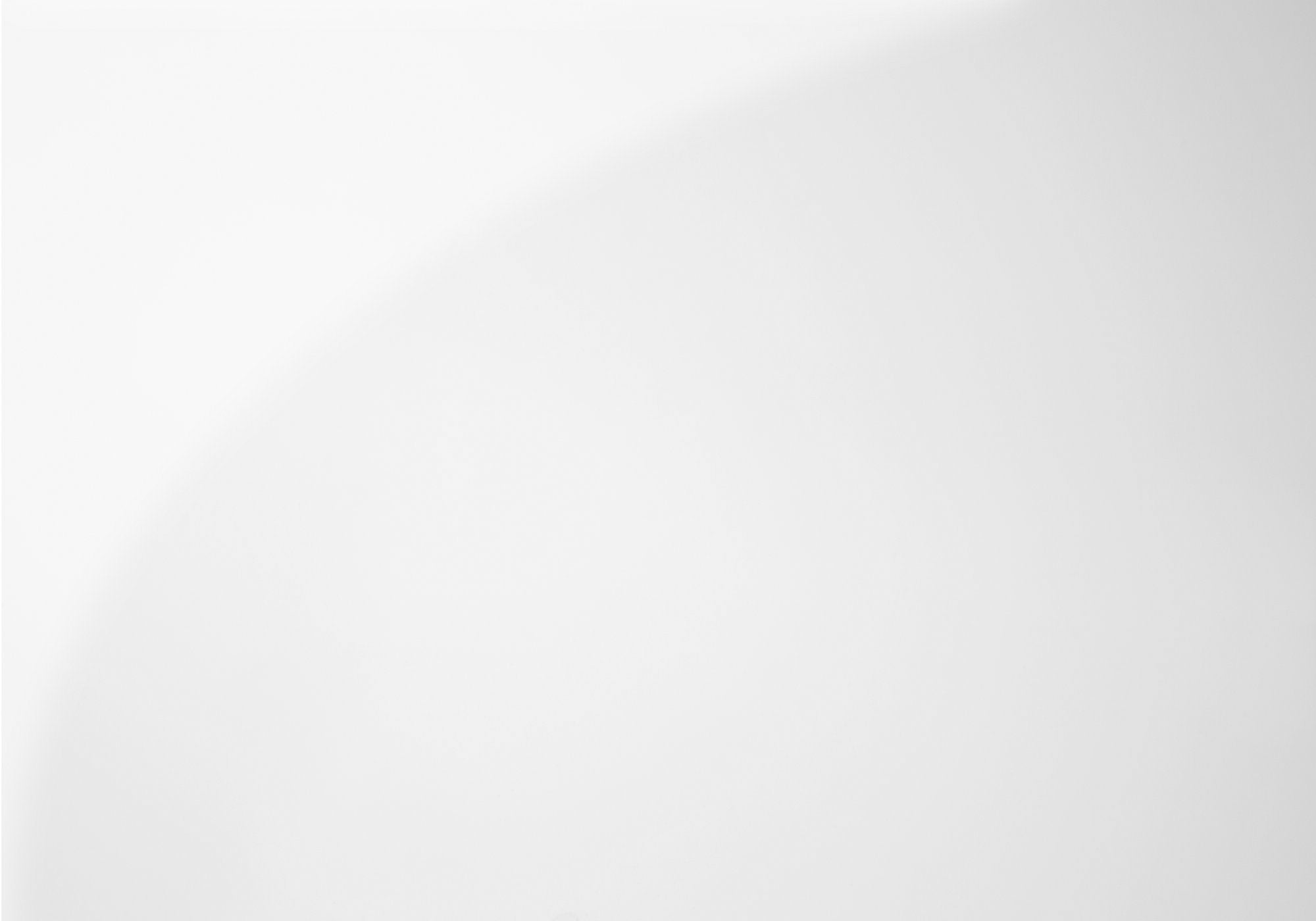 BUREAU D'ORDINATEUR - 48"L / BLANC BRILLANT / METAL CHROME