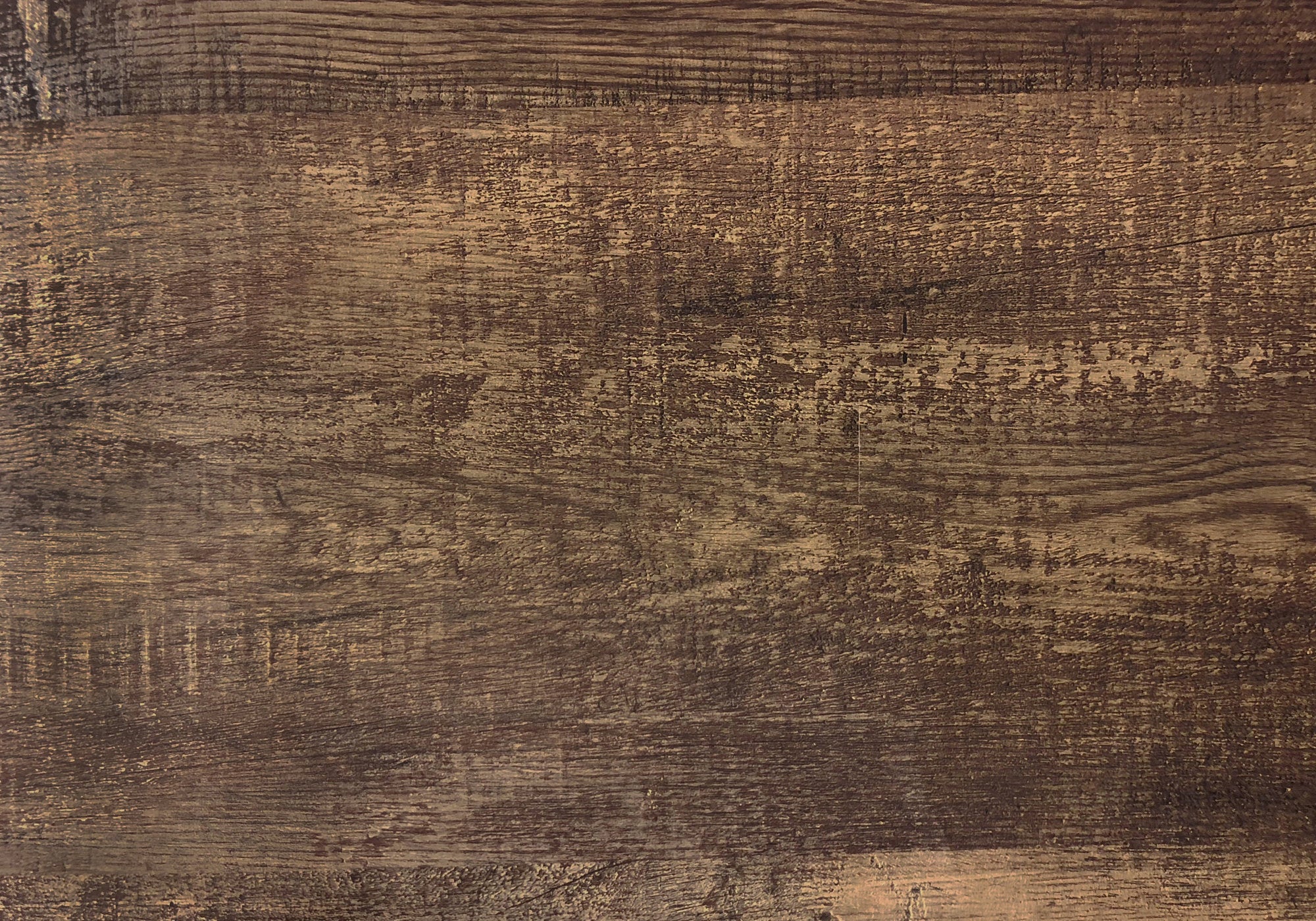 BUREAU D'ORDINATEUR - 48"L / BOIS DE RÉCUPÉRATION BRUN/ PANNEAUX DE VERRE